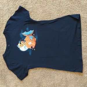 Teeturtle Disney Aladdin Pokemon Women's Large Blue